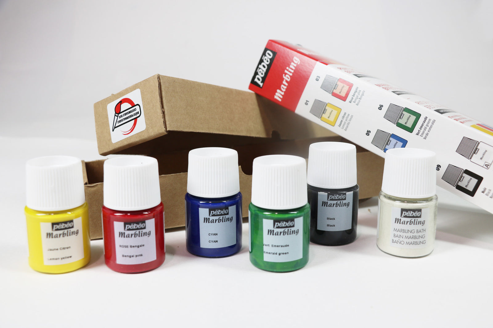 Pebeo Marbling set barv za marmoriranje 6 x 20 ml