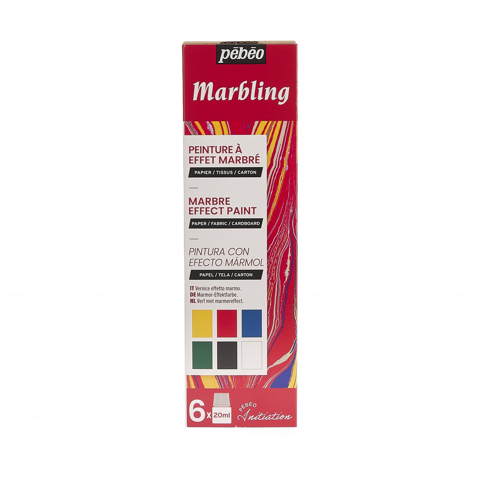 Pebeo Marbling set barv za marmoriranje 6 x 20 ml