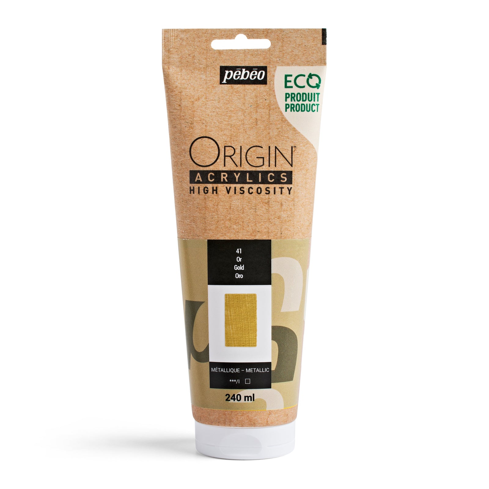 Pebeo Origin akrilna barva 240 ml – Zlata