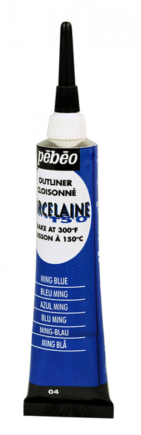 Pebeo Porcelaine 150 reliefna kontura za porcelan 20 ml – Ming modra