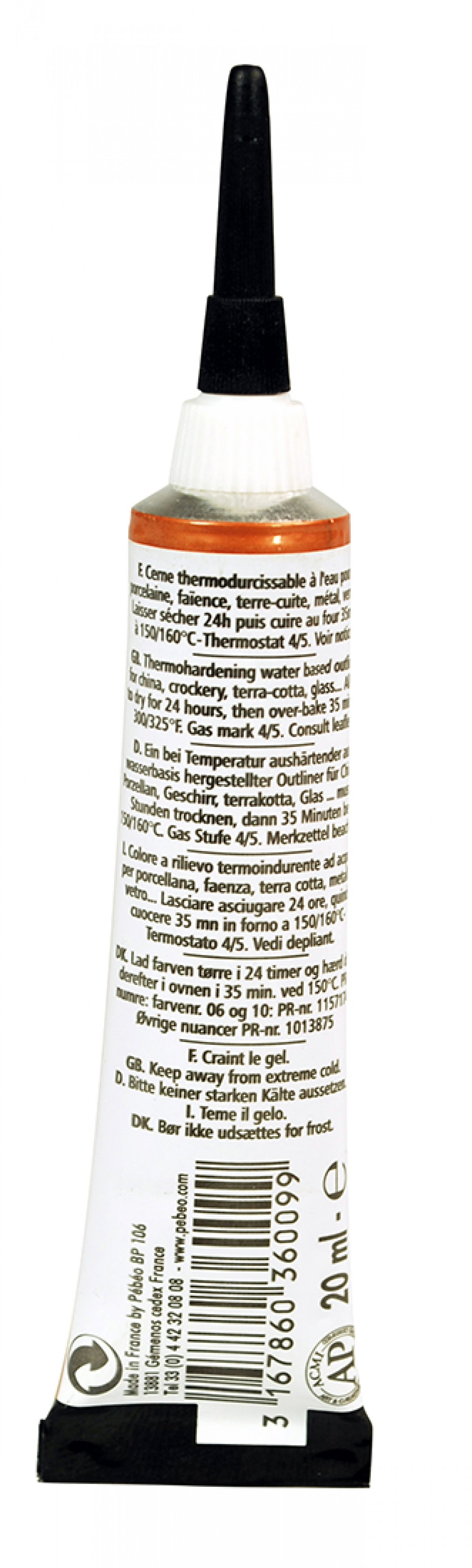 Pebeo Porcelaine 150 reliefna kontura za porcelan 20 ml