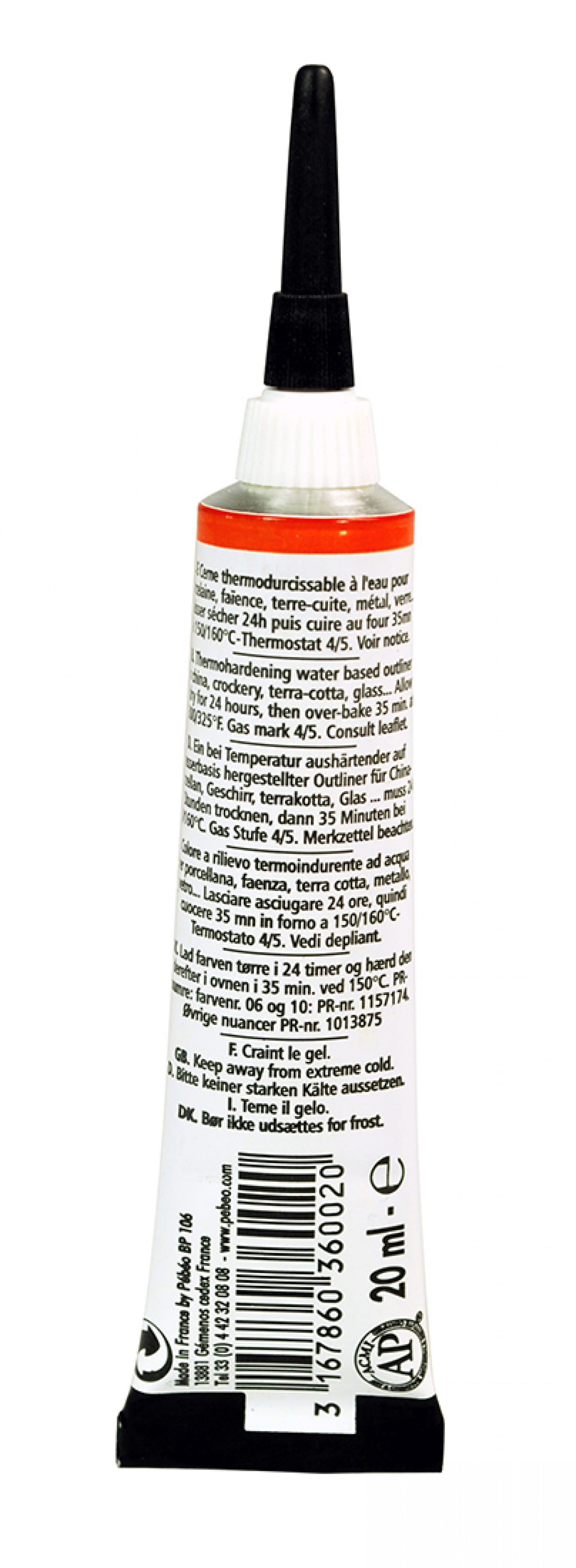 Pebeo Porcelaine 150 reliefna kontura za porcelan 20 ml