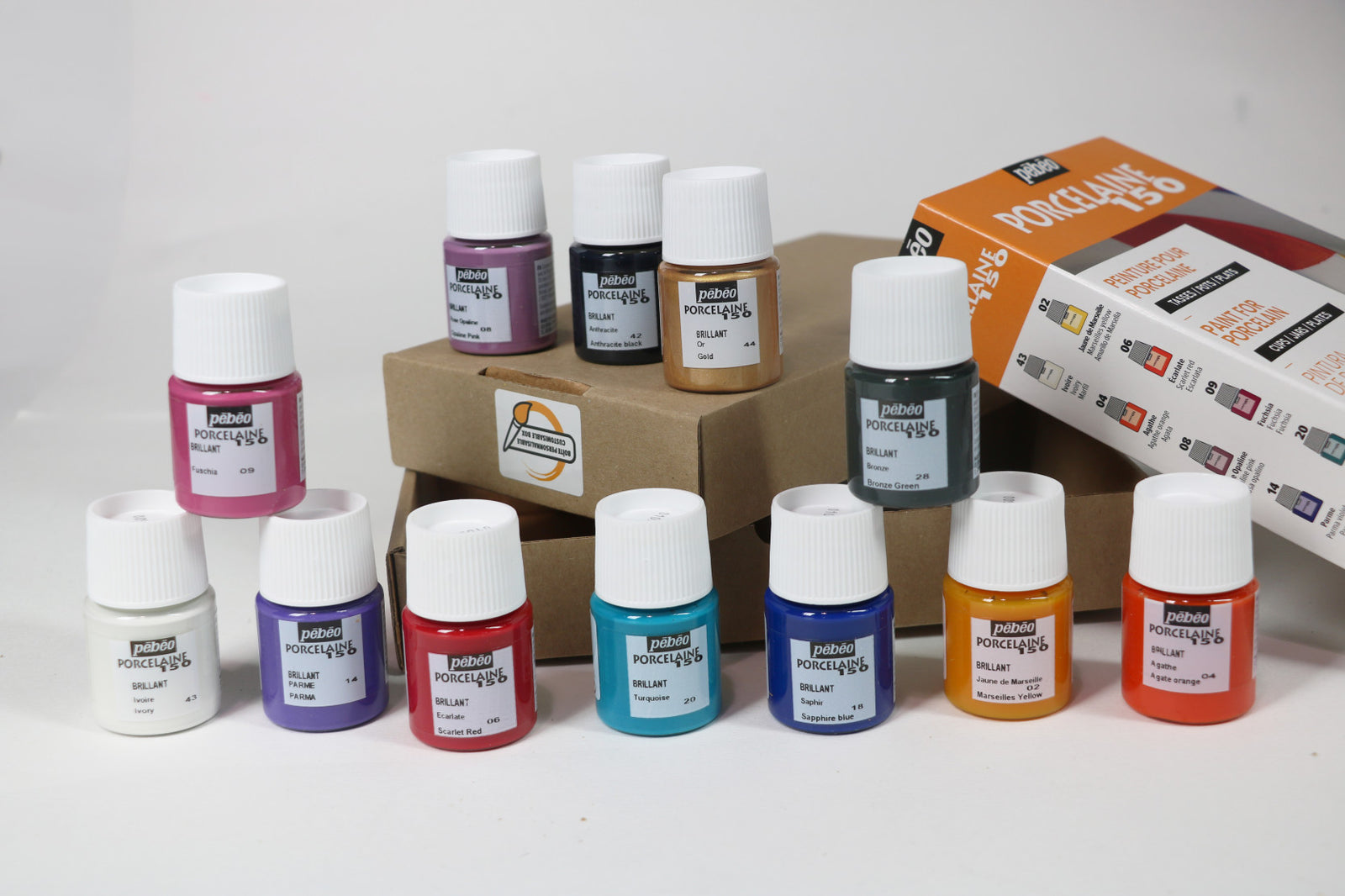Pebeo Porcelaine 150 komplet barv za porcelan 12 x 20 ml Exploration 1