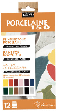 Pebeo Porcelaine 150 komplet barv za porcelan 12 x 20 ml Exploration 2