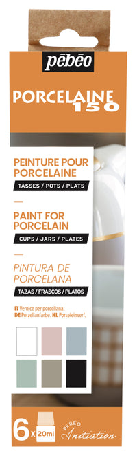Pebeo Porcelaine 150 set barv za porcelan Chalk 6 x 20 ml