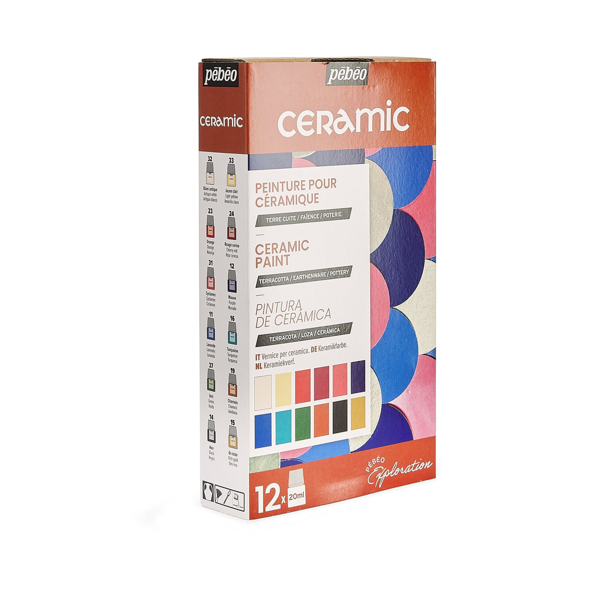 Pebeo set barv za keramiko Ceramic 12 x 20 ml