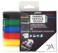 Pebeo set flomastrov za tekstil Setacolor 6 kos CLASSIC