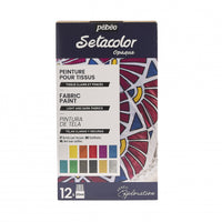 Pebeo Setacolor set prekrivnih barv za tekstil 12 x 20 ml