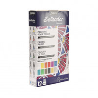 Pebeo Setacolor set prekrivnih barv za tekstil 12 x 20 ml