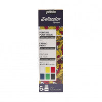 Pebeo Setacolor set prekrivnih barv za tekstil 6 x 20 ml