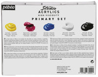 Pebeo Studio Acrylic set akrilnih barv 5 x 100 ml