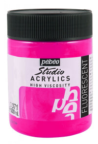 Pebeo Studio akrilna barva 500 ml – Fluorescentno roza