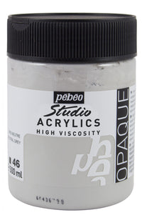 Pebeo Studio akrilna barva 500 ml – Nevtralno siva