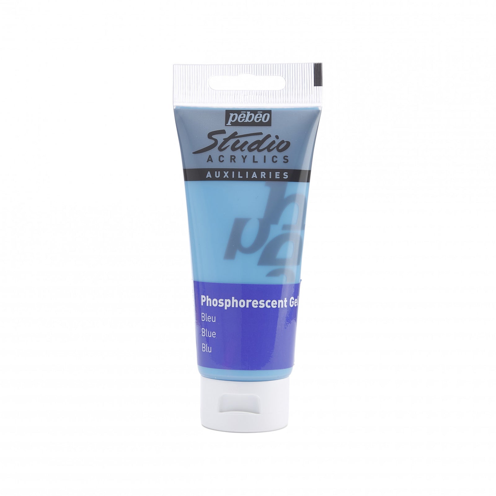 Pebeo Studio akrilni gel 100 ml Phosphorescent Blue