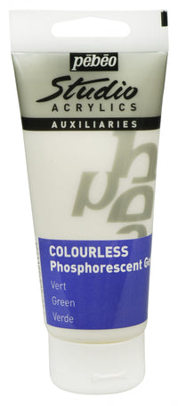 Pebeo Studio akrilni gel 100 ml - Phosphorescent Green