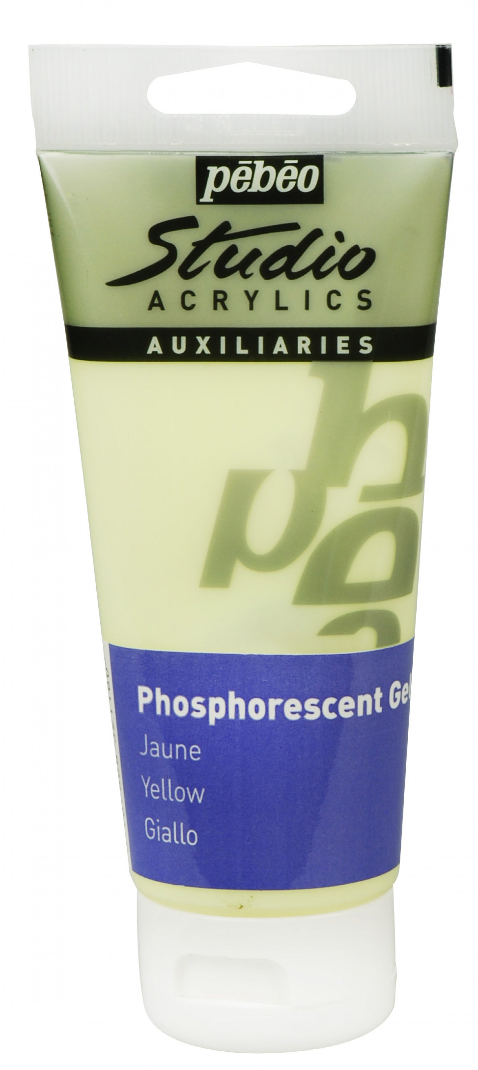 Pebeo Studio akrilni gel 100 ml Phosphorescent Yellow