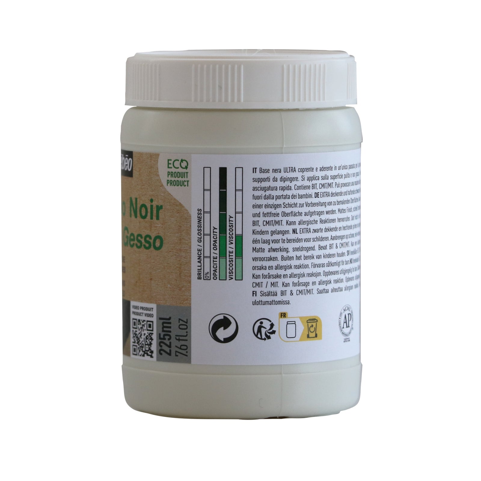 Pebeo Studio črni gesso 225 ml