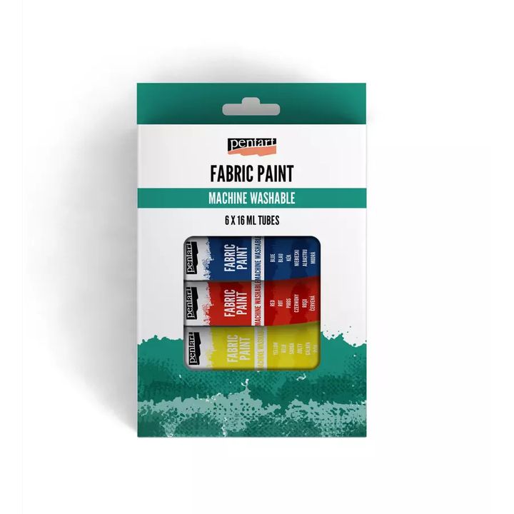 Pentart Komplet barv za tekstil 6x16 ml