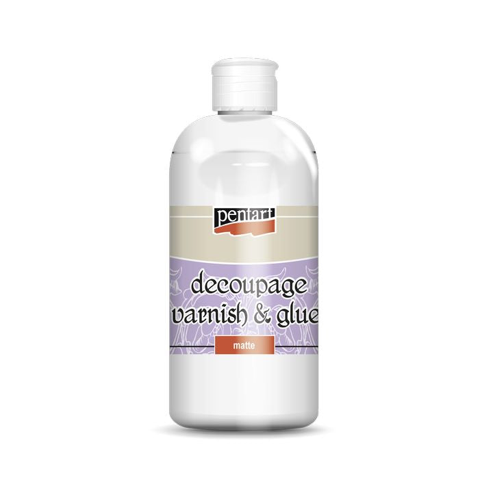 Pentart Mat lak in lepilo za dekupažo 500 ml