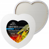 Phoenix šepsano slikarsko platno v obliki srca, 350 g/m², 20–50 cm – 50