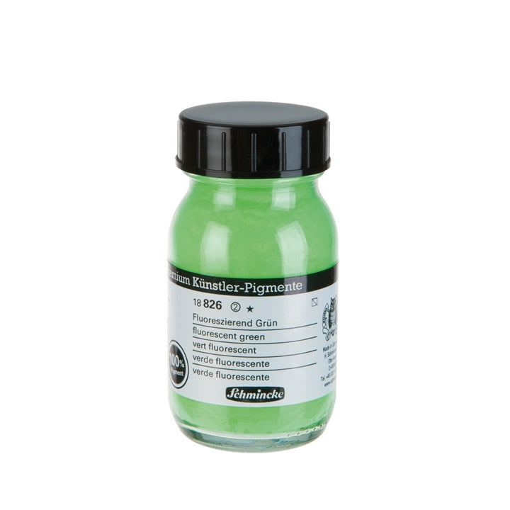 Pigmenti Schmincke 100 ml – 826 Fluorescentno zelena