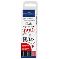 PITT umetniški markerji set Hand Lettering Love - 4 kos