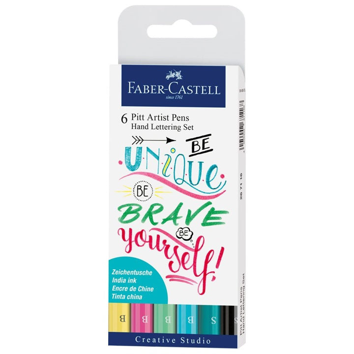 PITT umetniški markerji set Hand Lettering Unique - 6 kos