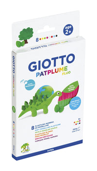 Plastelin GIOTTO Patplume neonske barve 8 x 33 g