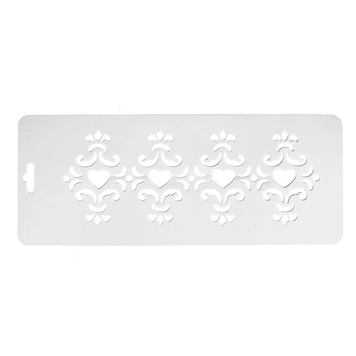 Plastična šablona 10x25 cm - motiv ornamenti