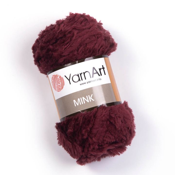 Preja za pletenje YarnArt Mink 50 g – 339 bordo
