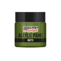 Akrilna barva mat - 50 ml – olivna