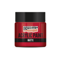 Akrilna barva mat - 50 ml – šminka rdeča