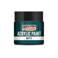 Akrilna barva mat - 50 ml – turkizno modra