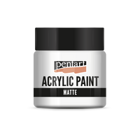 Akrilna barva mat - 50 ml – titanovo bela