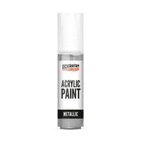 Akrilna barva metalik - 20 ml – rokoko srebrna