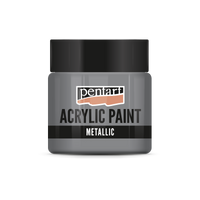 Akrilna barva kovinska - 50 ml – Svinčena