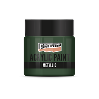 Akrilna barva kovinska - 50 ml – Bršljanasto zelena