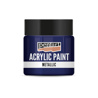 Akrilna barva kovinska - 50 ml – Kobaltno modra
