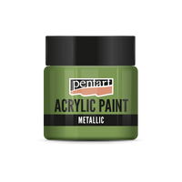 Akrilna barva kovinska - 50 ml – Zelena