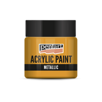 Akrilna barva kovinska - 50 ml – Oranžna