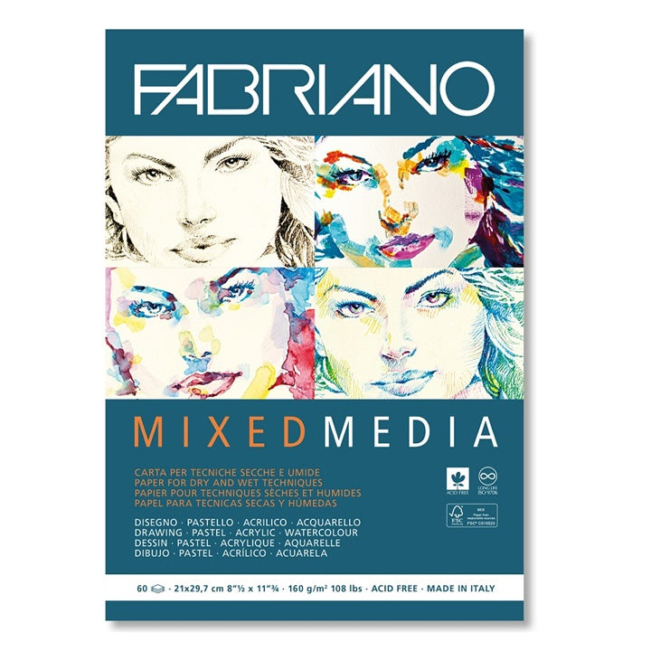 Podloga za papir FABRIANO Mixed Media | različne dimenzije