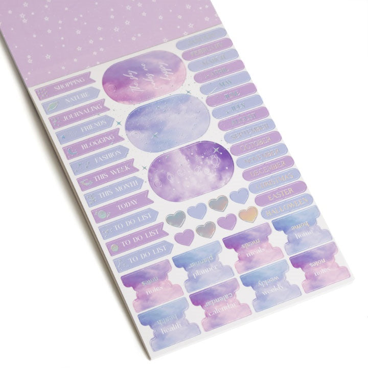 Podloga za scrapbooking papir A5 24 listov vijolična – pogled 4