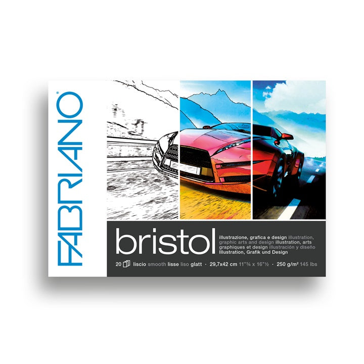 Podloga za skiciranje FABRIANO BRISTOL | različne dimenzije – pogled 3