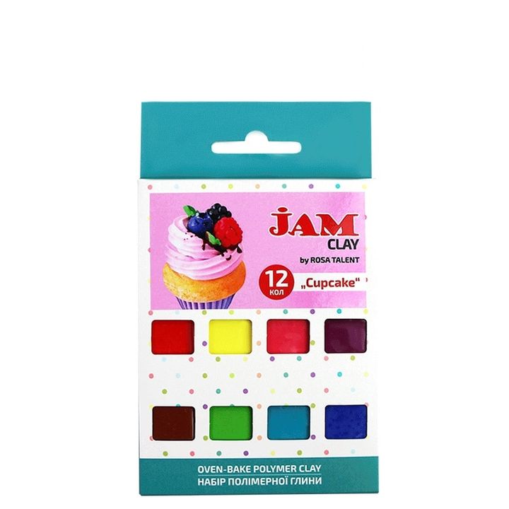 Polimerna masa Rosa Talent - komplet Cupcake 12 x 20 g — slika 1
