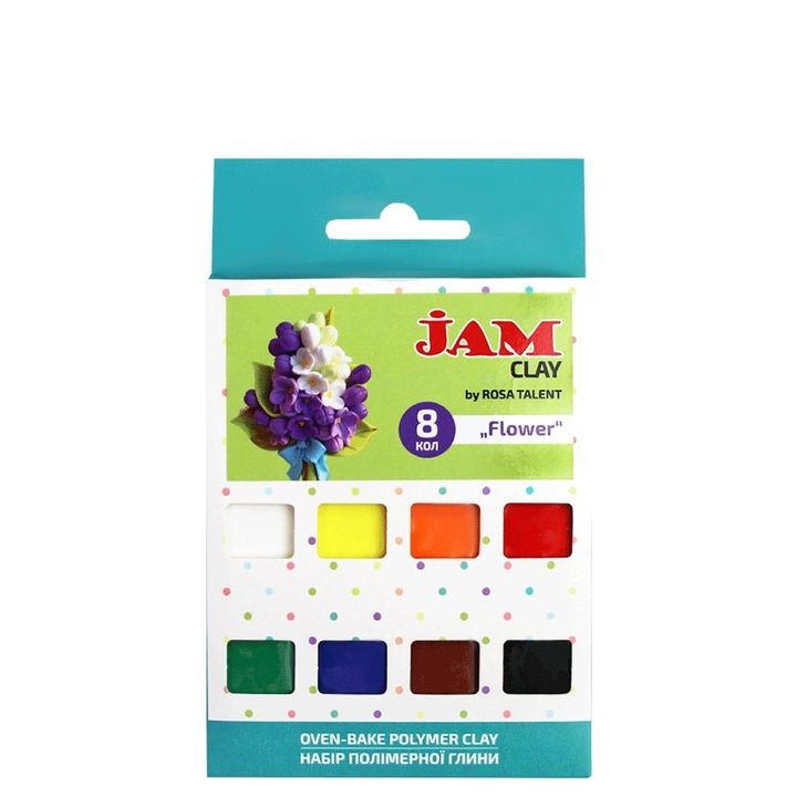 Polimerna masa Rosa Talent - komplet Flower 8 x 20 g — slika 1