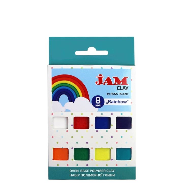 Polimerna masa Rosa Talent - komplet Rainbow 8 x 20 g — slika 1
