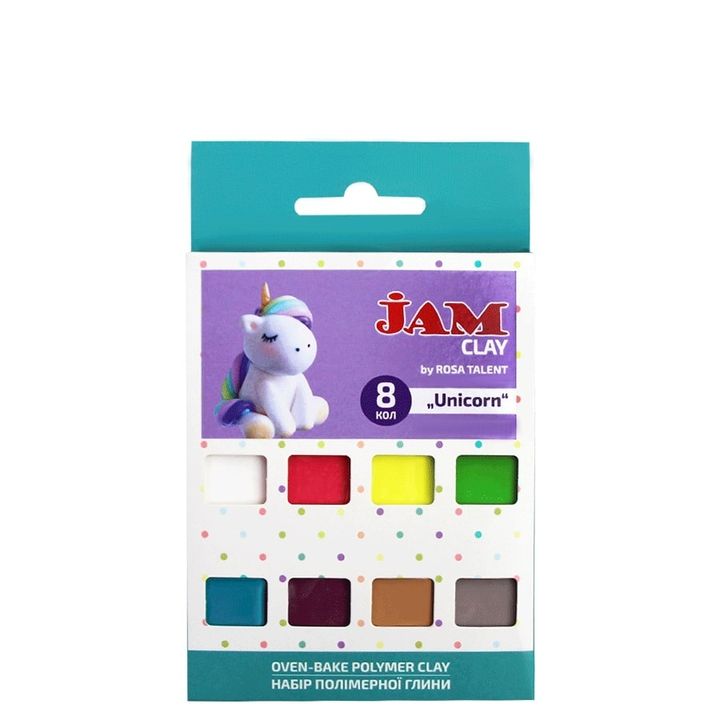 Polimerna masa Rosa Talent - komplet Unicorn 8 x 20 g — slika 1