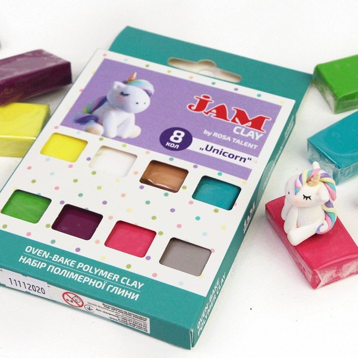 Polimerna masa Rosa Talent - komplet Unicorn 8 x 20 g — slika 2