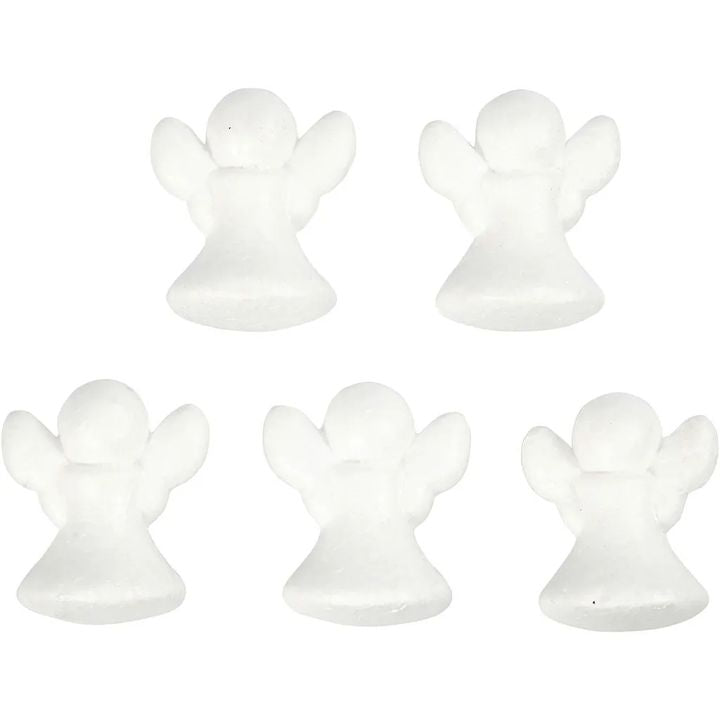 Polistirenski angel 6 cm 5 kosov — slika 2