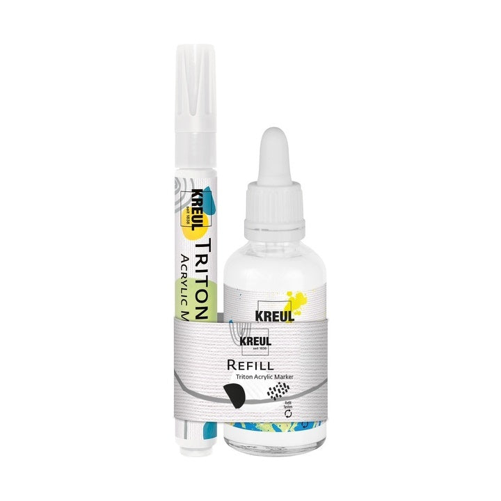 Polnilo za akrilni marker Triton - KREUL / beli set
